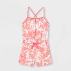 Girls' Printed Knit Sleeveless Romper - Cat & Jack
