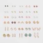 Mixed Stud, Flower, Butterfly And Stud Multi Earring Set 30ct - Wild Fable,
