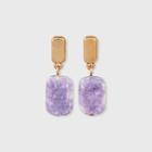 Semi-precious Lepidolite Drop Earrings - Universal Thread