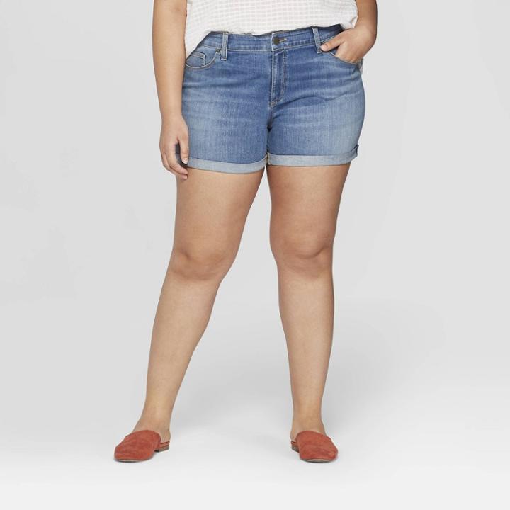 Women's Plus Size Mid-rise Jeans - Universal Thread Medium Blue