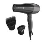 Remington Pro Hair Dryer With Touch Style Technology - Black