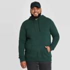 Men's Big & Tall Regular Fit Fleece Pullover Hoodie Sweatshirt - Goodfellow & Co Green