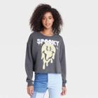 Women's Smileyworld Spooky Graphic Sweatshirt - Gray