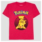 Boys' Pikachu Short Sleeve T-shirt Pokemon Red