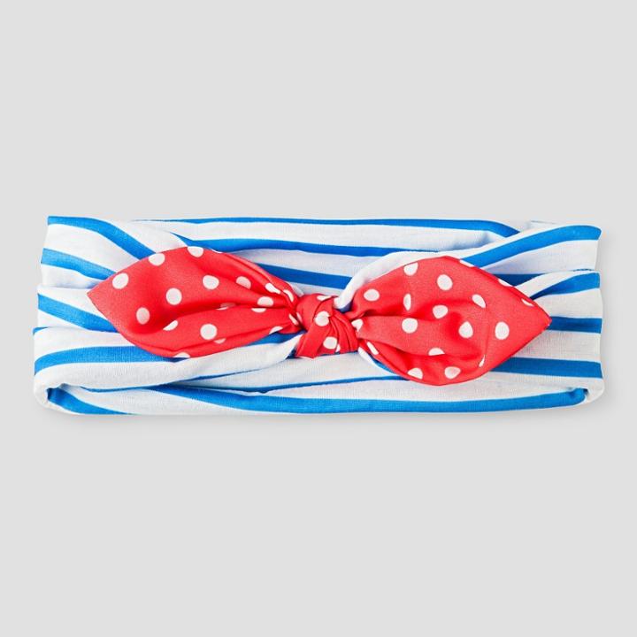 Toddler Girls' Bow Headwrap - Cat & Jack Blue & Red