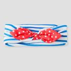 Toddler Girls' Bow Headwrap - Cat & Jack Blue & Red