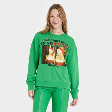 Women's Mean Girls Holiday Graphic Sweatshirt - Green