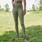 Women's High-waisted Brushed Jersey 7/8 Leggings - Joylab Heather Olive Green Xs, Grey Green Green