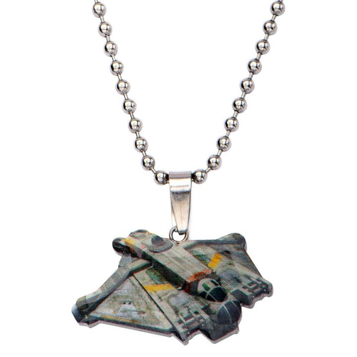 Men's Boys' Star Wars Ghost Ship Cut Out Stainless Steel Pendant