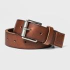 Men's Roller Perf Belt - Goodfellow & Co Tan