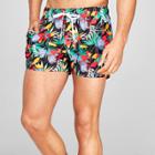 Men's Floral Evolve By 2(x)ist Woven Swim Shorts Tropical Print - Black