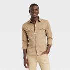 Men's Utility Button-down Shirt - Goodfellow & Co Tan