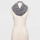 Women's Striped Collection Xiix Scarves - Black/white One Size, Women's
