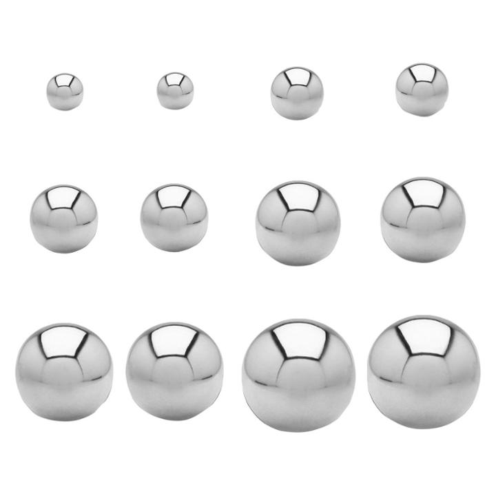 Women's West Coast Jewelry Women's Ball Stud Earrings 6 Pair Set - Silver,
