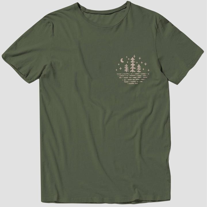 Men's Tall Great Pacific Standard Fit Crew Neck Graphic T-shirt - Goodfellow & Co Green