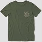 Men's Tall Great Pacific Standard Fit Crew Neck Graphic T-shirt - Goodfellow & Co Green