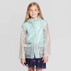 Girls' Sparkle Rain Jacket - Cat & Jack White