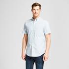 Men's Short Sleeve Button-down Shirt - Goodfellow & Co School Blue
