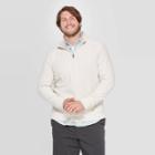 Men's Big & Tall Long Sleeve 1/4 Zip Sherpa Collar Sweater - Goodfellow & Co Beachcomber