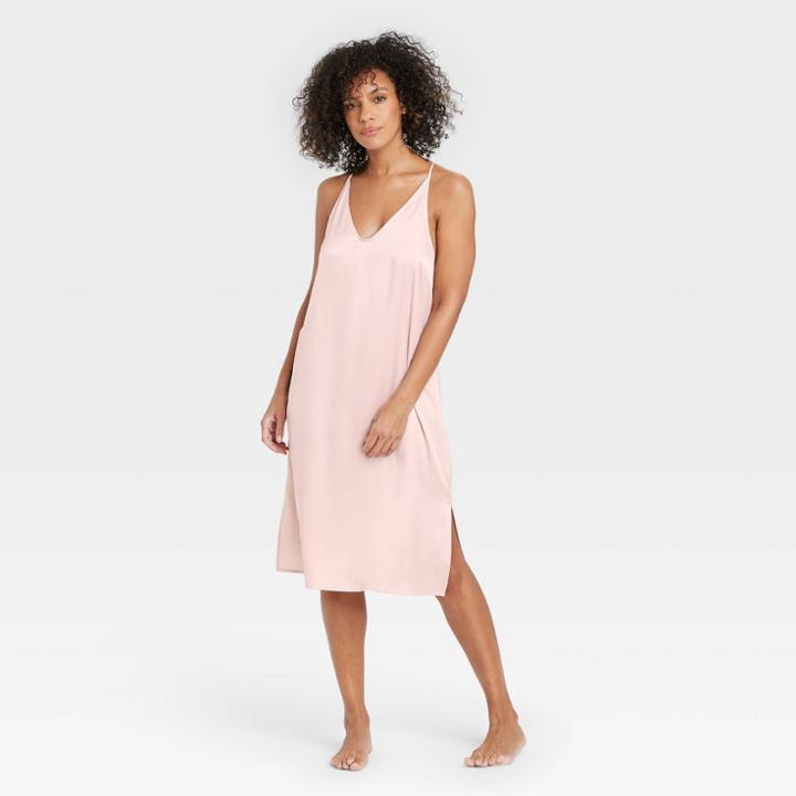 Women's Satin Nightgown - Stars Above