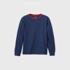 Boys' Long Sleeve Favorite T-shirt - Cat & Jack Navy