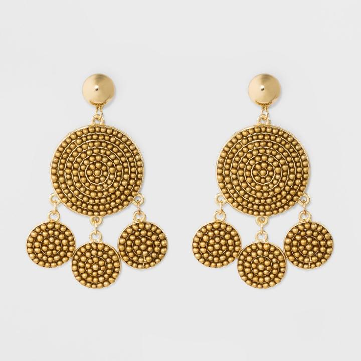 Sugarfix By Baublebar Beaded Drop Earrings - Gold, Girl's