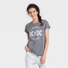 Women's Ac/dc High Voltage Short Sleeve Graphic T-shirt - Gray