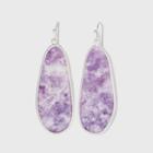 Semi-precious Lilac Lepidolite Large Statement Drop Earrings - Universal Thread