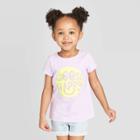 Petitetoddler Girls' Short Sleeve 'choose Happy' Graphic T-shirt - Cat & Jack Purple 12m, Toddler Girl's