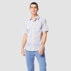 Dockers Adult Plaid Short Sleeve Button-down Shirt - White