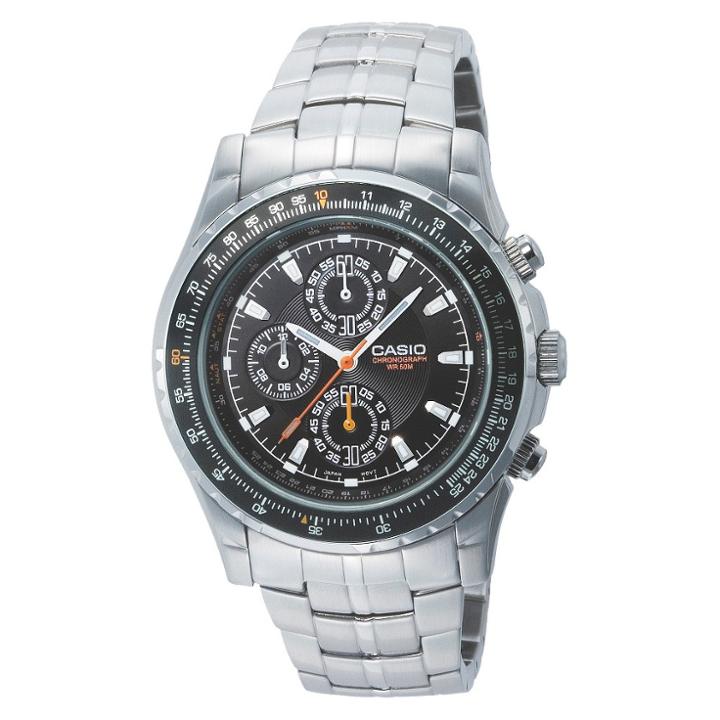 Men's Casio Analog Chronograph Aviator Watch - Silver (mtp4500d-1av)