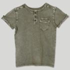 Target Afton Street Toddler Boys' Short Sleeve Henley T-shirt - Green