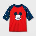 Mickey Mouse & Friends Boys' Disney Mickey Mouse Rash Guard - Red 3 - Disney