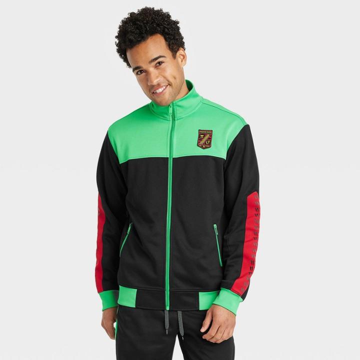 Houston White Adult Track Jacket - Jet Black Xxs/xs