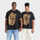 No Brand Black History Month Adult Plus Size Grown From Strong Roots Short Sleeve T-shirt - Black