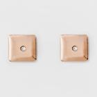 Clear Stone Stud Earrings - A New Day Rose Gold