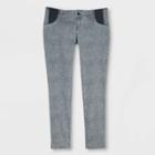 Maternity Snake Print Side Panel Skinny Jeans - Isabel Maternity By Ingrid & Isabel Dark Gray