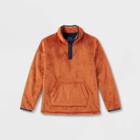 Boys' Adaptive Fleece Pullover Sweatshirt - Cat & Jack Orange