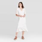 Women's Short Sleeve Dress - Knox Rose White