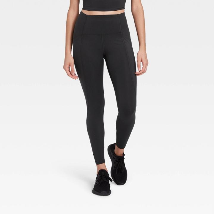 Women's Sculpted Linear Laser Cut High-waisted 7/8 Leggings 25 - All In Motion Black