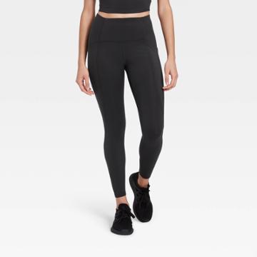 Women's Sculpted Linear Laser Cut High-waisted 7/8 Leggings 25 - All In Motion Black
