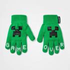 Boys' Minecraft Game Over Gloves - Green