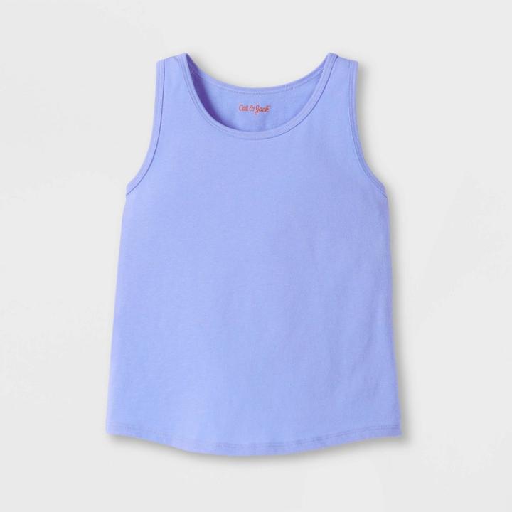 Girls' Solid Tank Top - Cat & Jack Periwinkle Blue