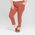 Women's Plus Size Utility Skinny Jeans - Universal Thread Orange
