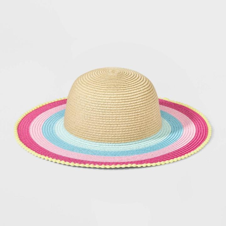Girls' Striped Floppy Hat - Cat & Jack , One Color