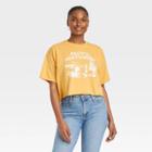 Grayson Threads Women's Pacific Northwest Short Sleeve Graphic Cropped T-shirt - Yellow