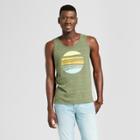 Men's Standard Fit Novelty Tank Top - Goodfellow & Co Orchid Leaf, Size: