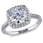 Allura 5ct. T.w. Cubic Zirconia Engagement Ring In Sterling Silver