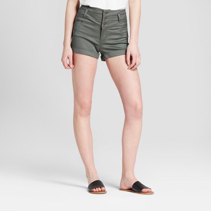 Women's High-rise Triple Stack Jean Shorts - Mossimo Supply Co. Olive