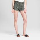 Women's High-rise Triple Stack Jean Shorts - Mossimo Supply Co. Olive